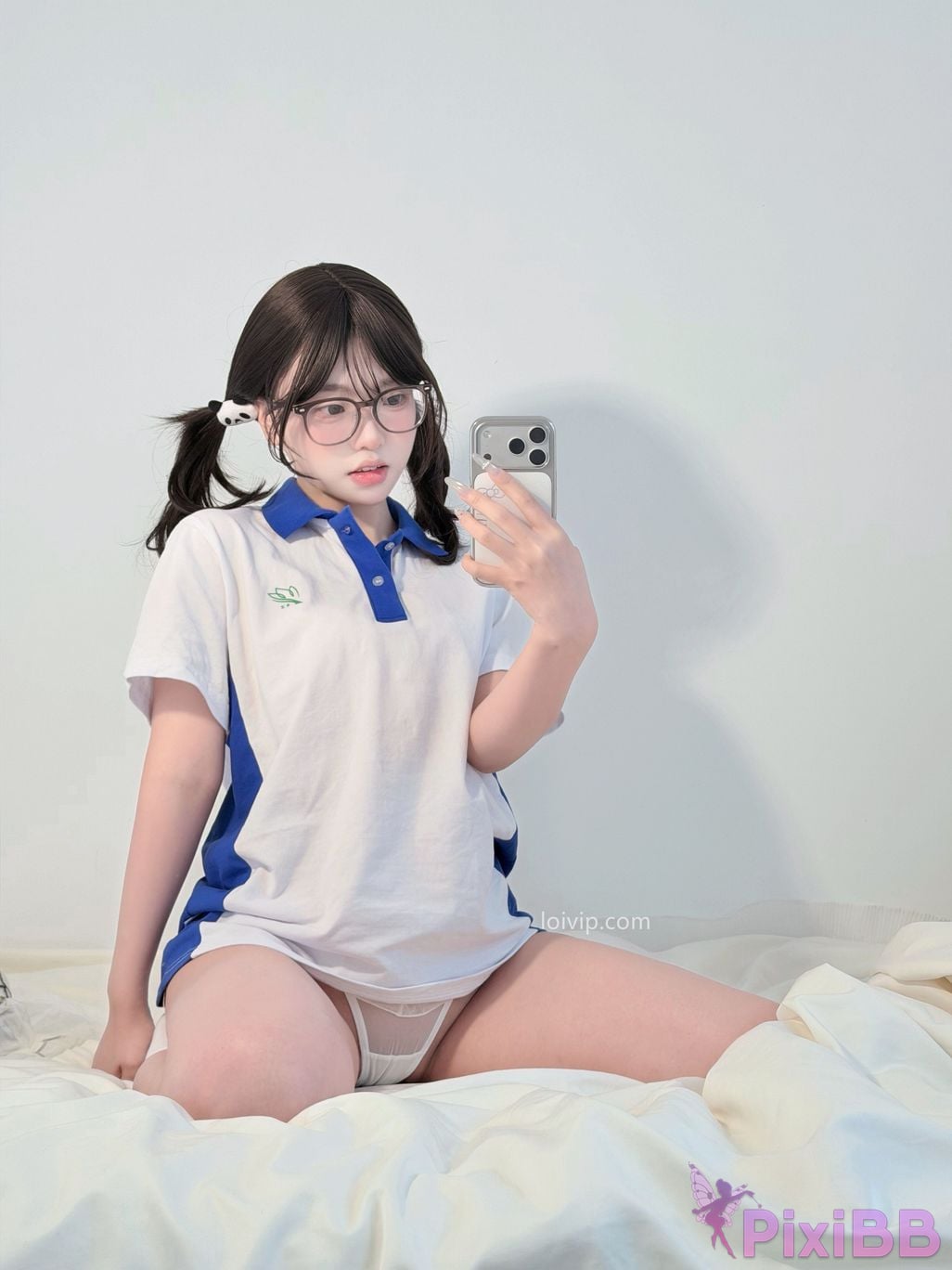 Cosplayer Yours truly u Sweet girl in school uniform PixiBB.COM 062