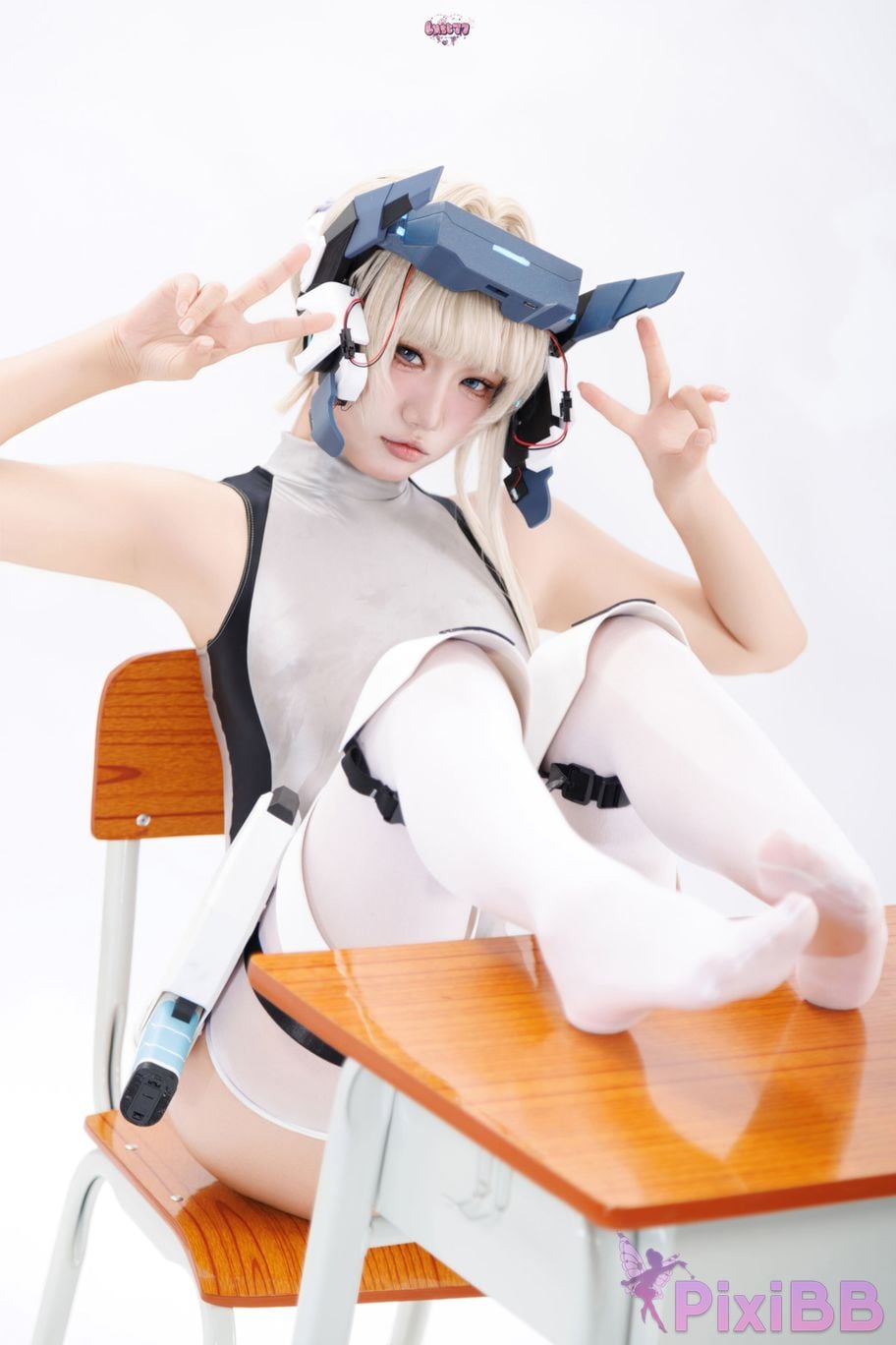 Cosplayer Qiqi be good Blue Archive Flying Birds and Horses competitive swimming PixiBB.COM 034