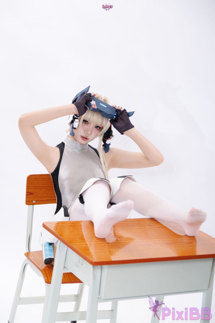 Cosplayer Qiqi be good Blue Archive Flying Birds and Horses competitive swimming PixiBB.COM 064