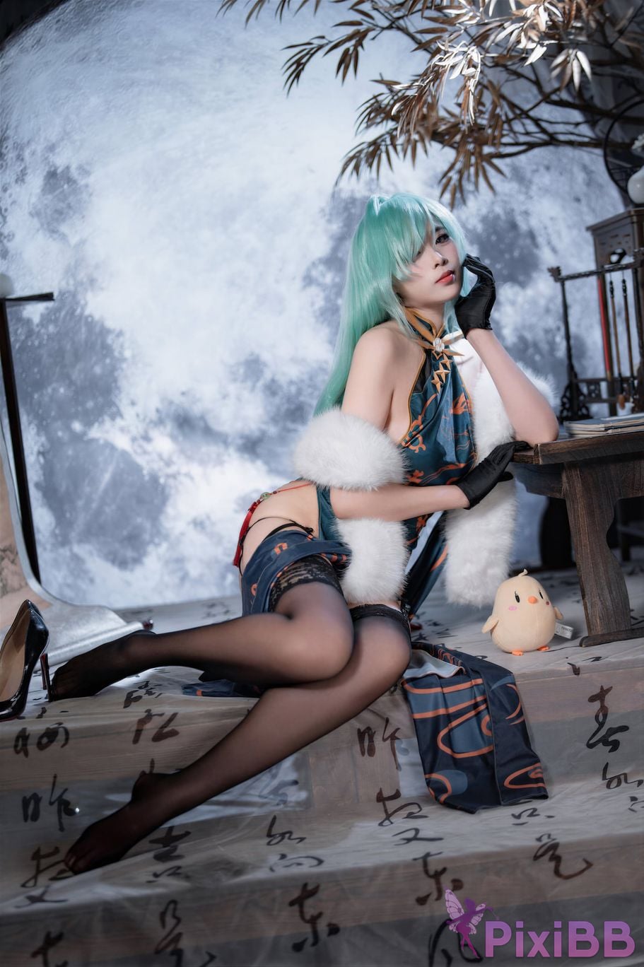 Cosplayer Senior Sister Xuan Xiao azur lane Moscow cheongsam PixiBB.COM 026