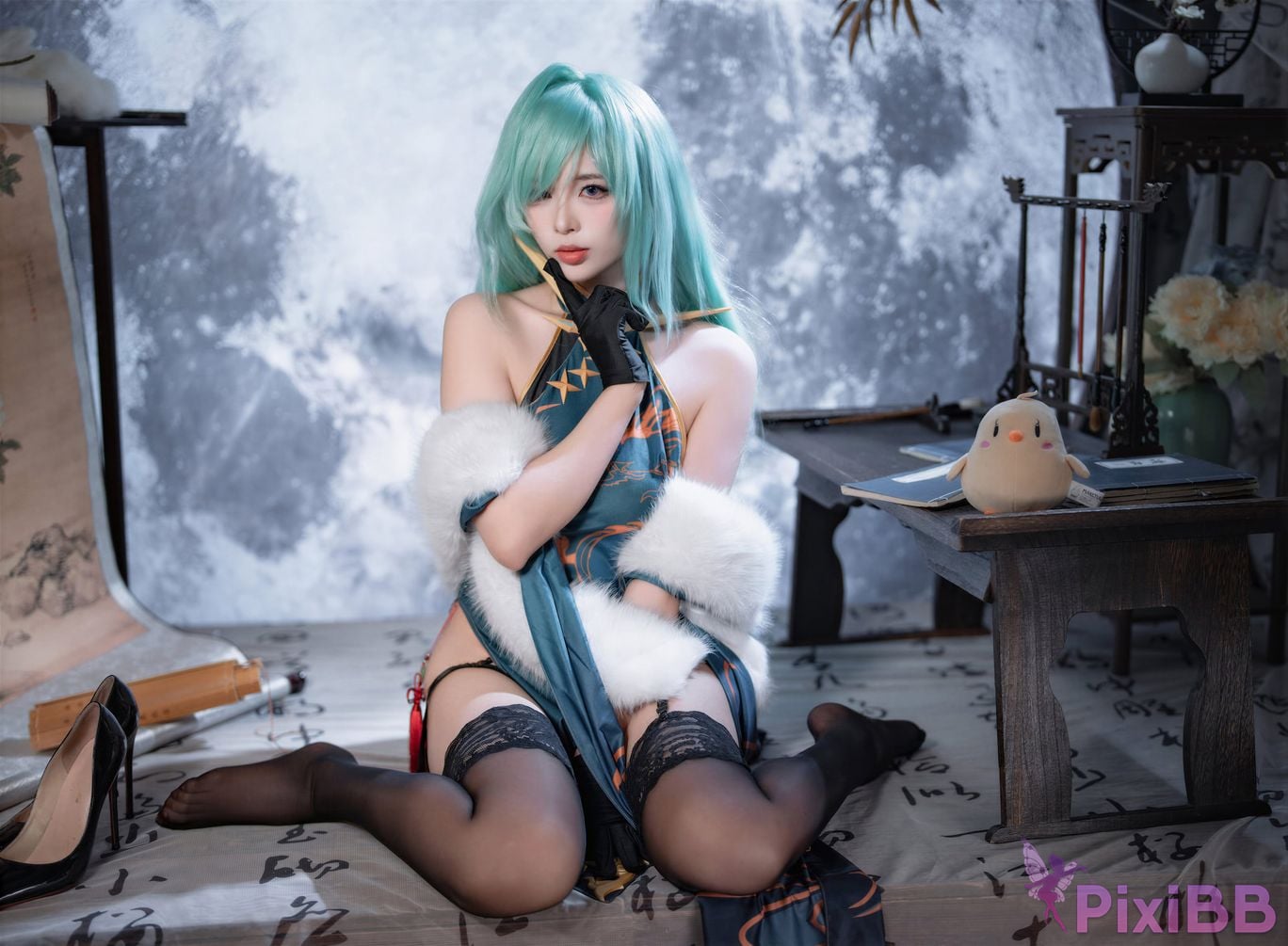 Cosplayer Senior Sister Xuan Xiao azur lane Moscow cheongsam PixiBB.COM 031