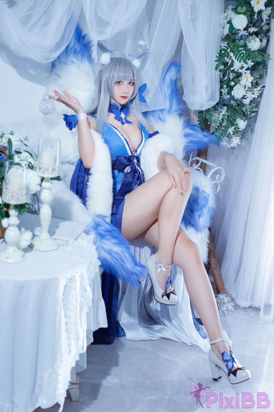 Cosplayer Jiuqu Jean azur lane Shinano dress PixiBB.COM 001