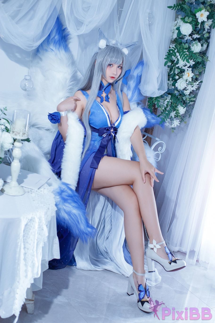 Cosplayer Jiuqu Jean azur lane Shinano dress PixiBB.COM 002