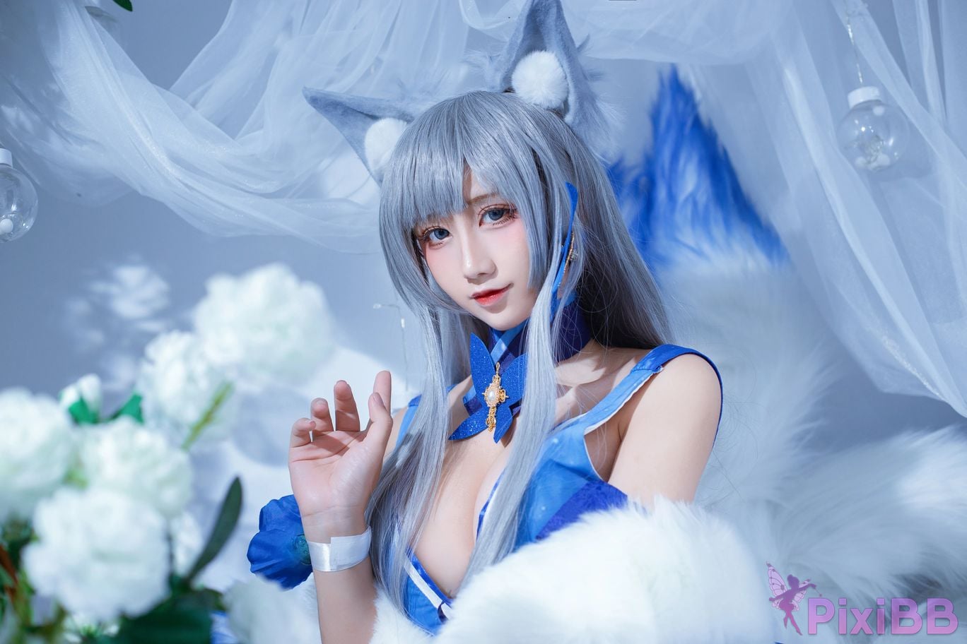 Cosplayer Jiuqu Jean azur lane Shinano dress PixiBB.COM 006