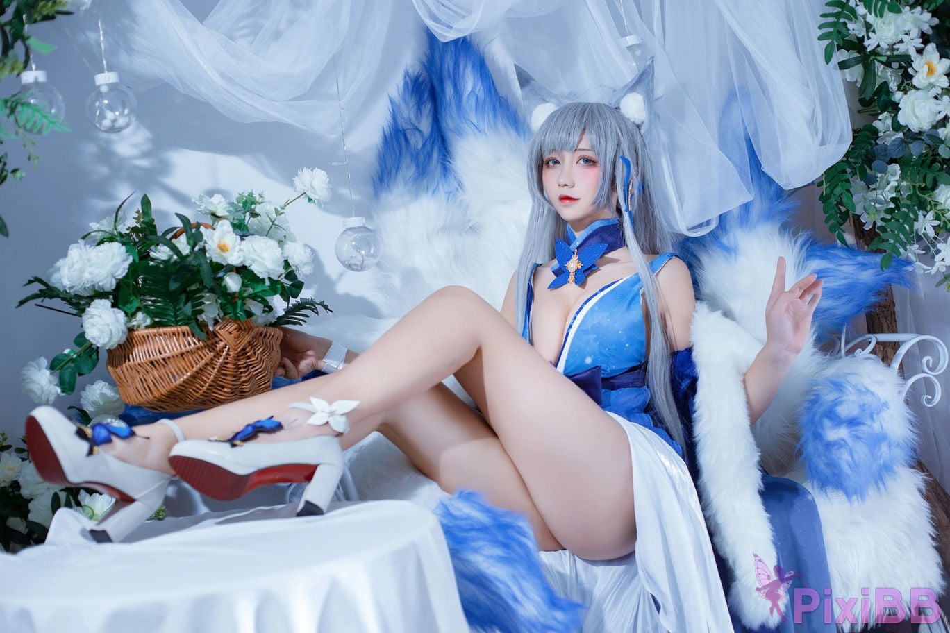Cosplayer Jiuqu Jean azur lane Shinano dress PixiBB.COM 007