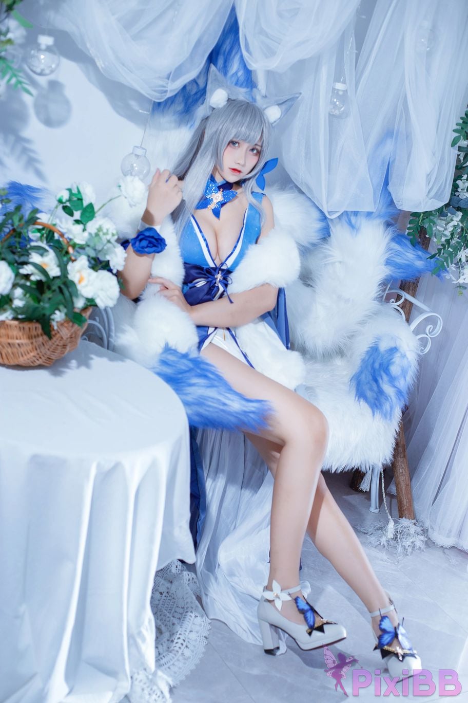 Cosplayer Jiuqu Jean azur lane Shinano dress PixiBB.COM 008