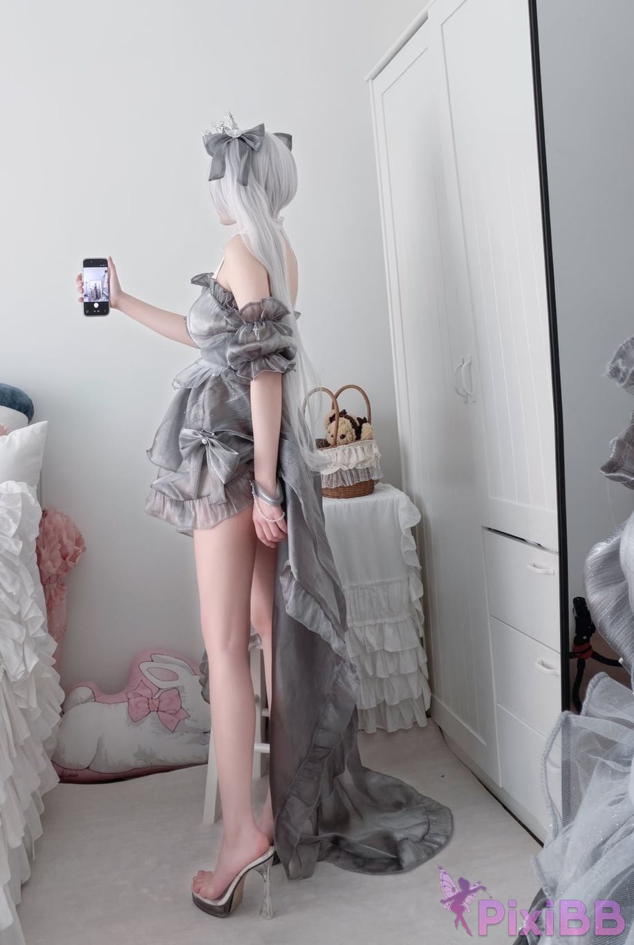 OtherXXX 18jkpeach Fairy peach a sweet JK Masturbating and squirting in black stockings PixiBB.COM 085