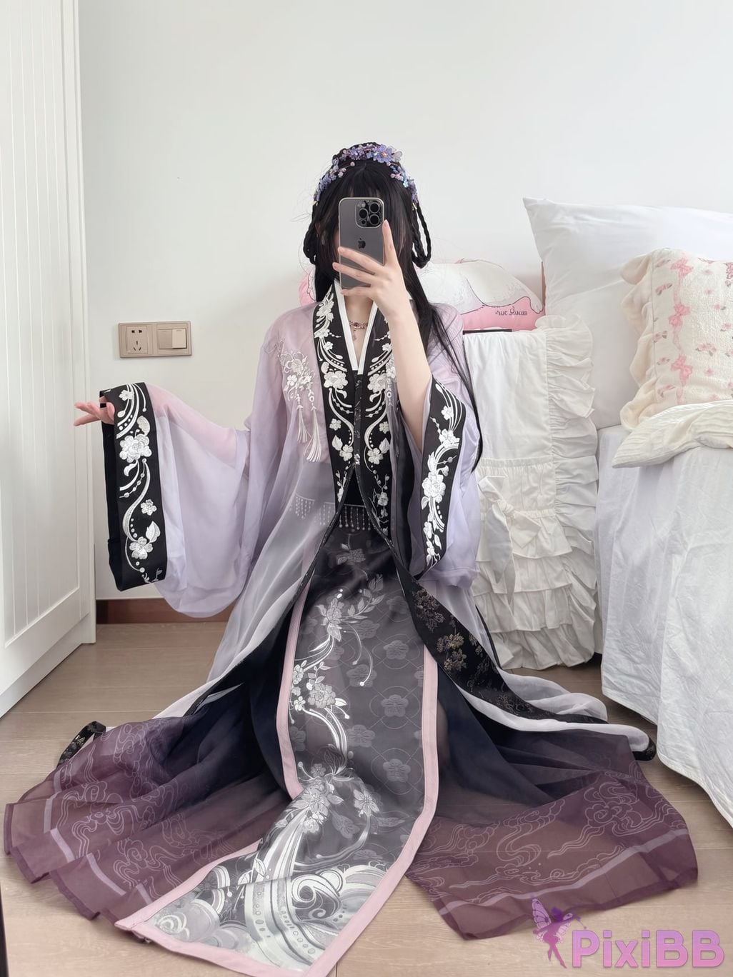 OtherXXX 18jkpeach Fairy peach a sweet JK Masturbating and squirting in black stockings PixiBB.COM 144