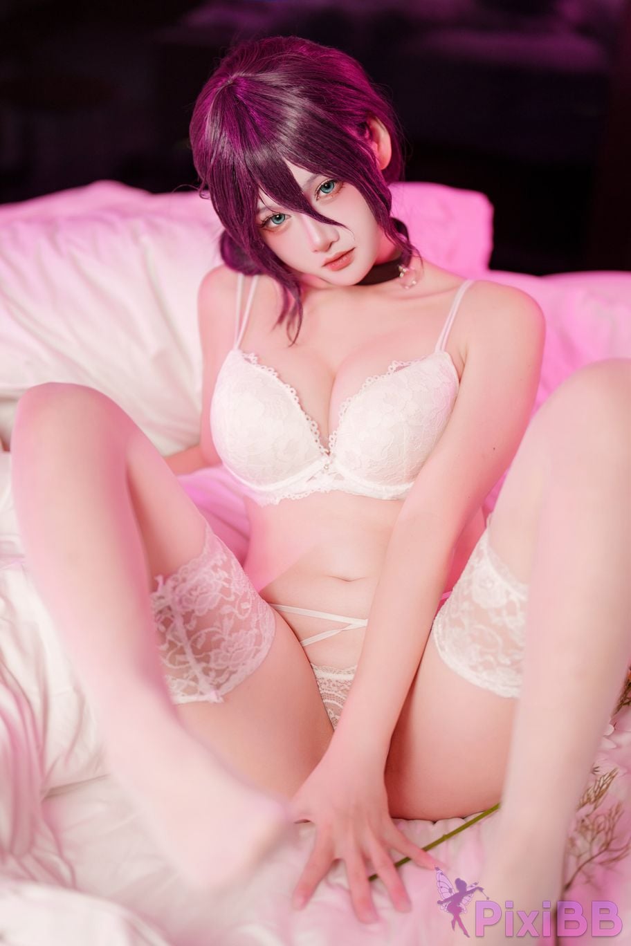 Cosplayer Xiaoyukiko small fish chainsaw man Lesse PixiBB.COM 004