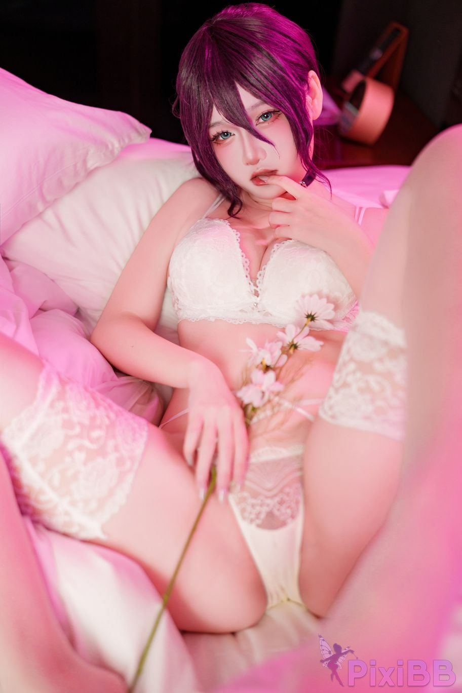 Cosplayer Xiaoyukiko small fish chainsaw man Lesse PixiBB.COM 006