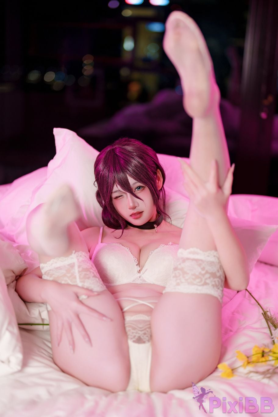 Cosplayer Xiaoyukiko small fish chainsaw man Lesse PixiBB.COM 011