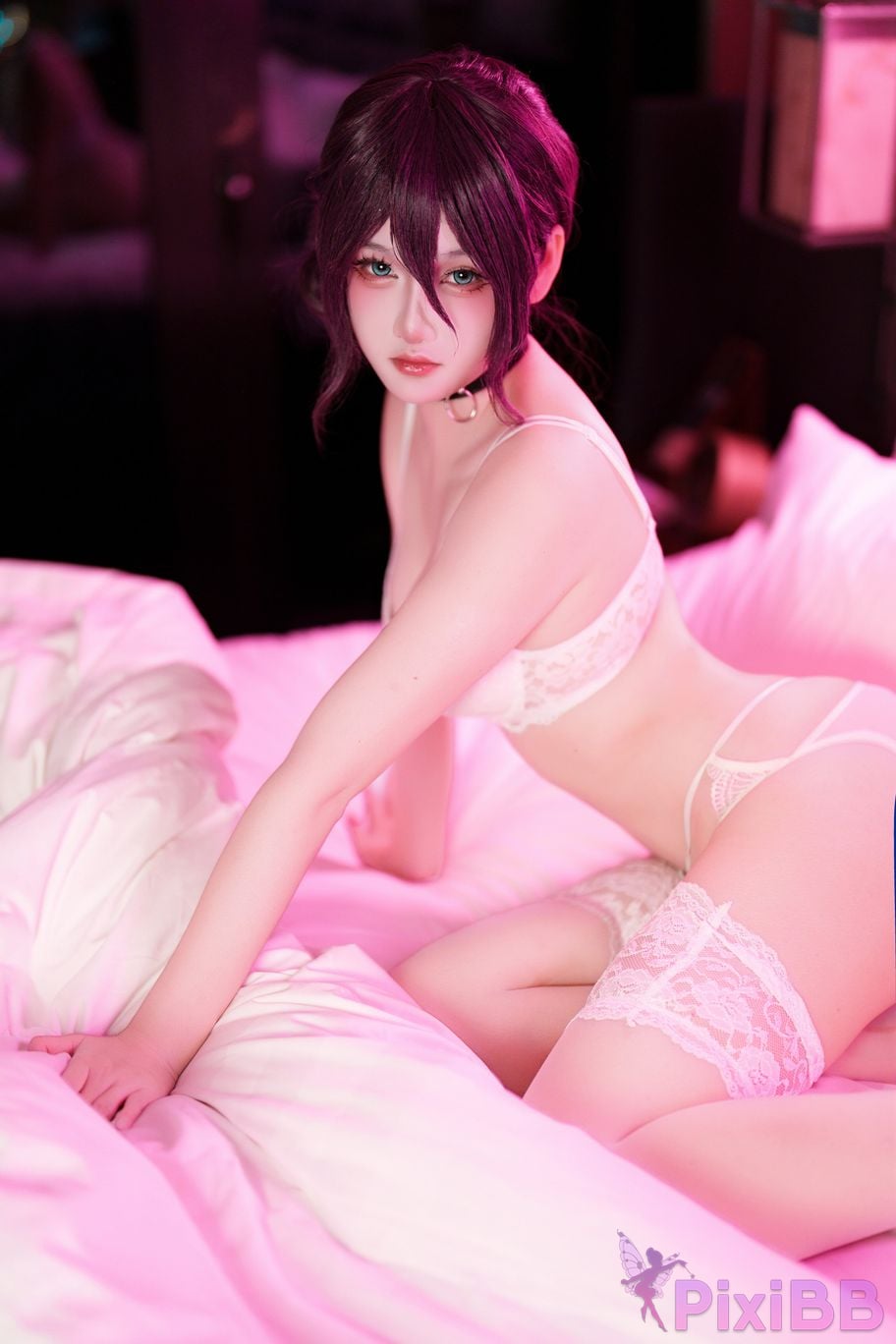 Cosplayer Xiaoyukiko small fish chainsaw man Lesse PixiBB.COM 025