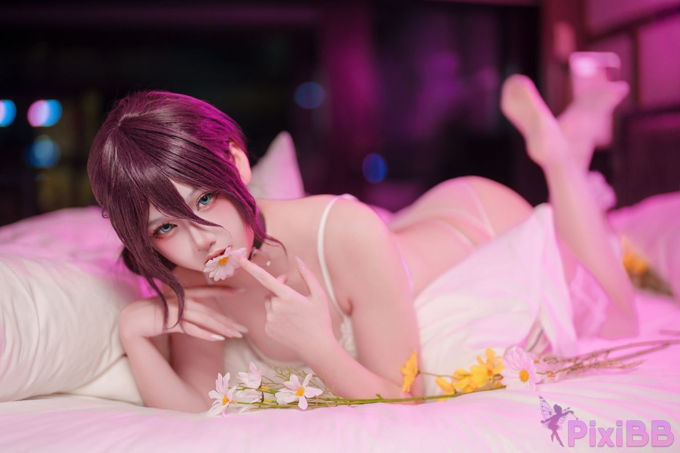 Cosplayer Xiaoyukiko small fish chainsaw man Lesse PixiBB.COM 028