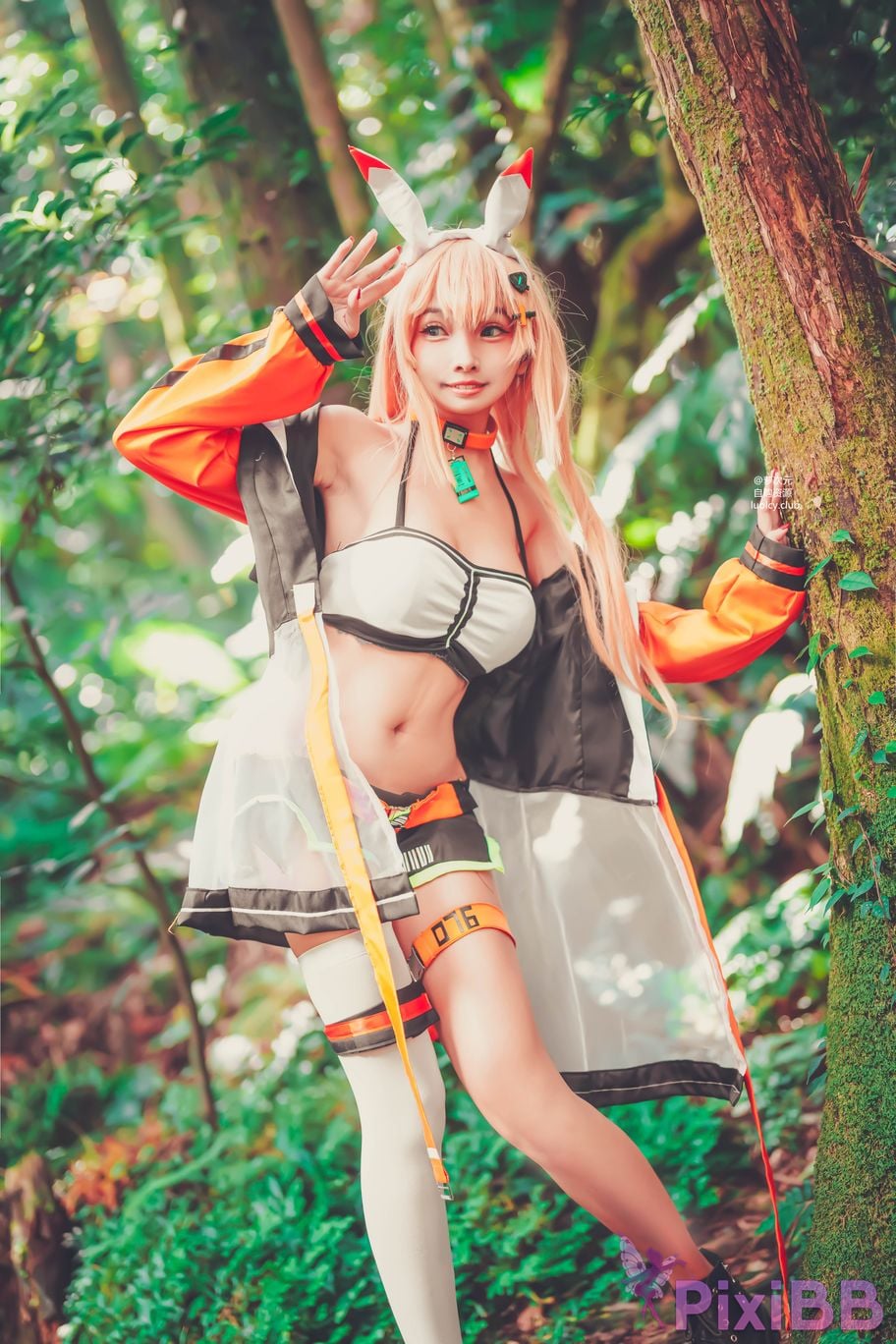 Cosplayer Mumu Momo xing yun ji hua Ark ReCode 8K Ver. PixiBB.COM 018