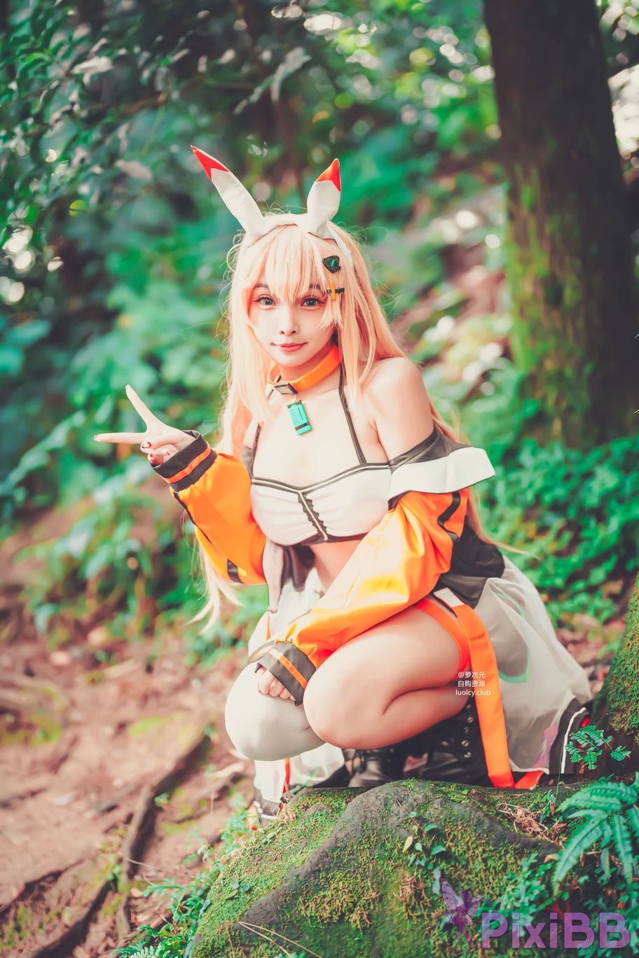 Cosplayer Mumu Momo xing yun ji hua Ark ReCode 8K Ver. PixiBB.COM 021