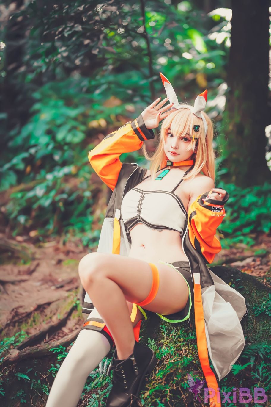 Cosplayer Mumu Momo xing yun ji hua Ark ReCode 8K Ver. PixiBB.COM 023