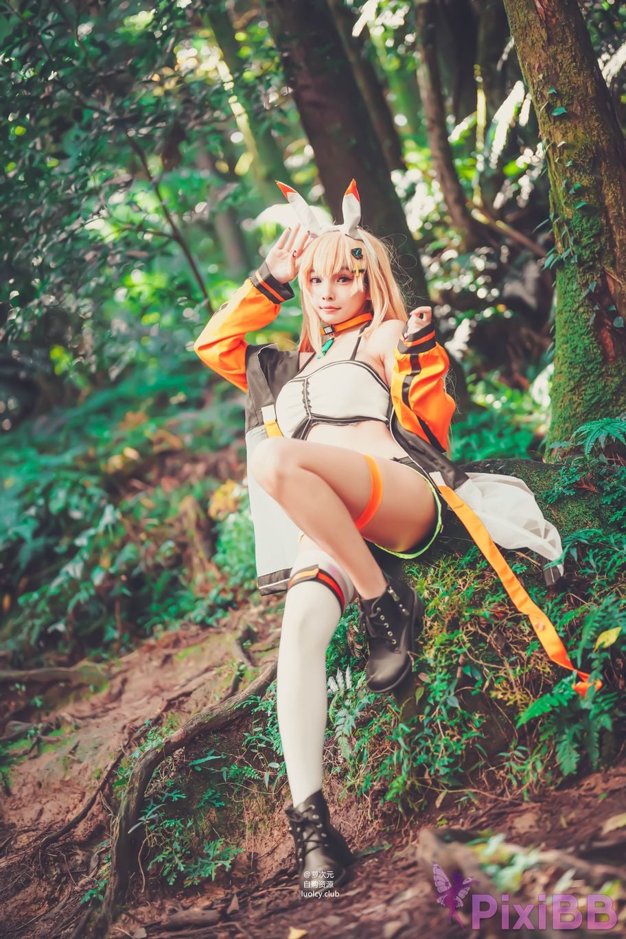 Cosplayer Mumu Momo xing yun ji hua Ark ReCode 8K Ver. PixiBB.COM 024