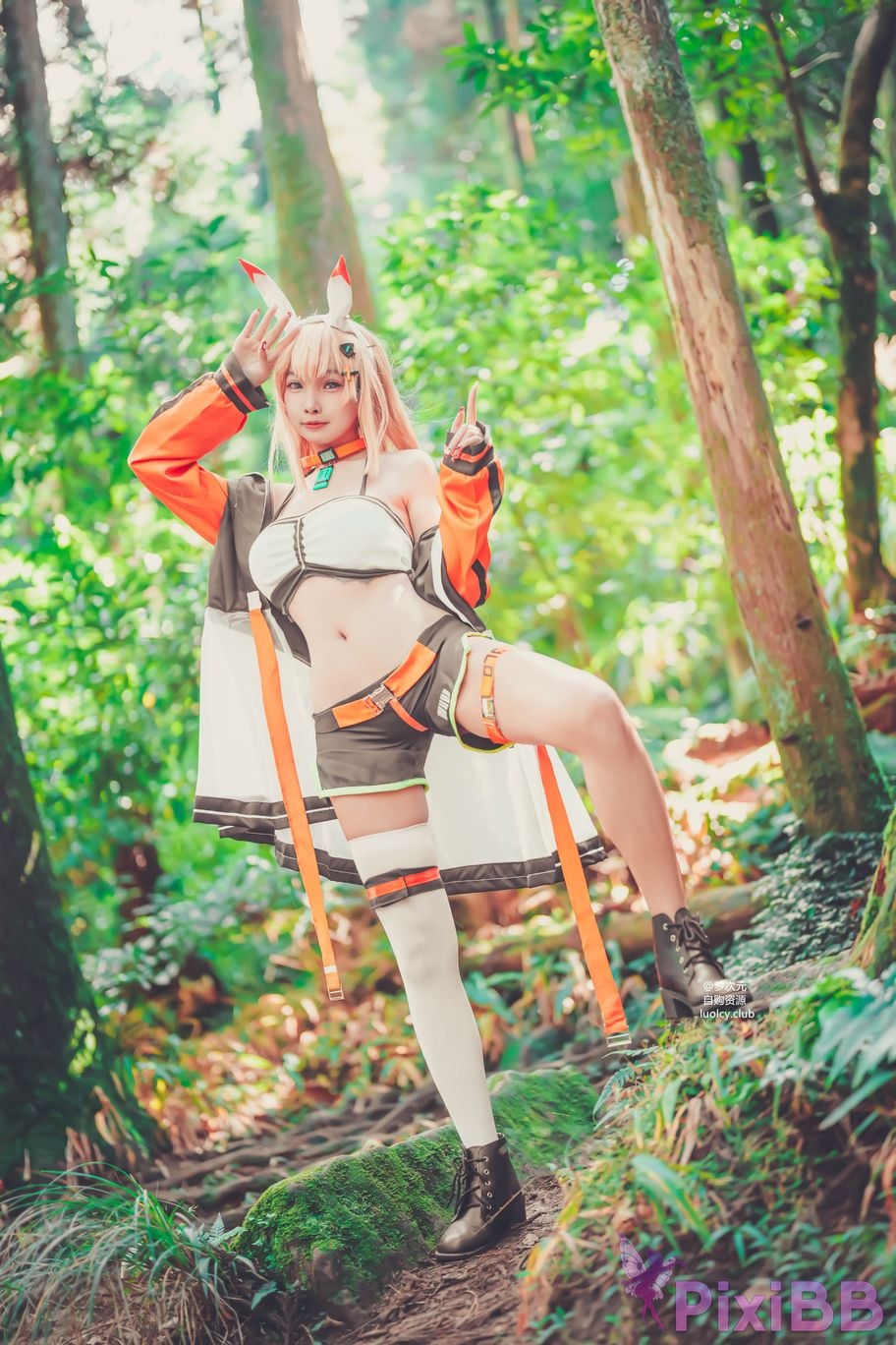 Cosplayer Mumu Momo xing yun ji hua Ark ReCode 8K Ver. PixiBB.COM 026