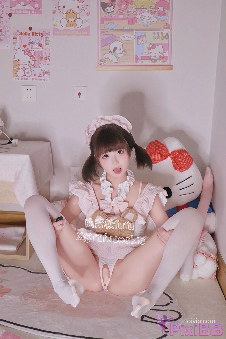 Cosplayer Cookie soft fufu Maid Bear PixiBB.COM 005