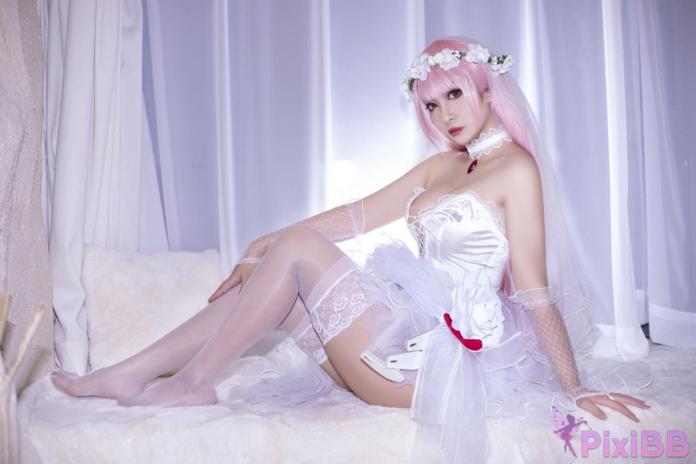 Cosplayer Luo Li LoLiSAMA 02 bride PixiBB.COM 048