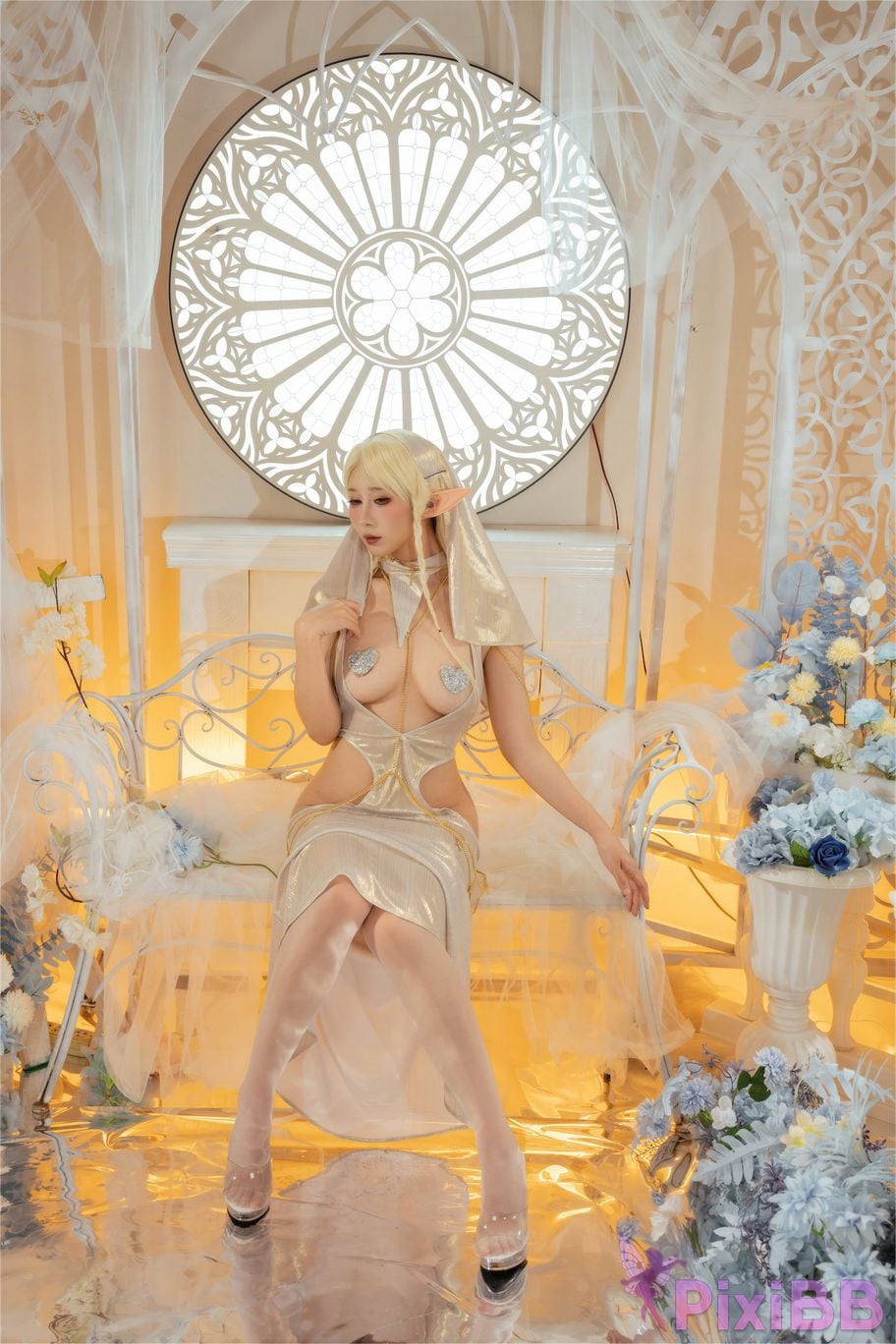 Cosplayer Yunxixi Yunx1x1 Milk peach language of light PixiBB.COM 045