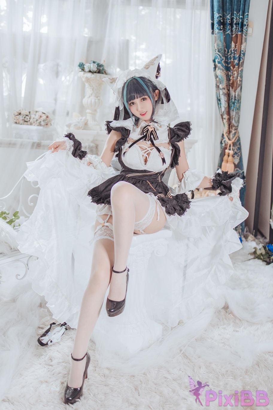 Cosplayer Mimi Hanyu azur lane Cheshire PixiBB.COM 008