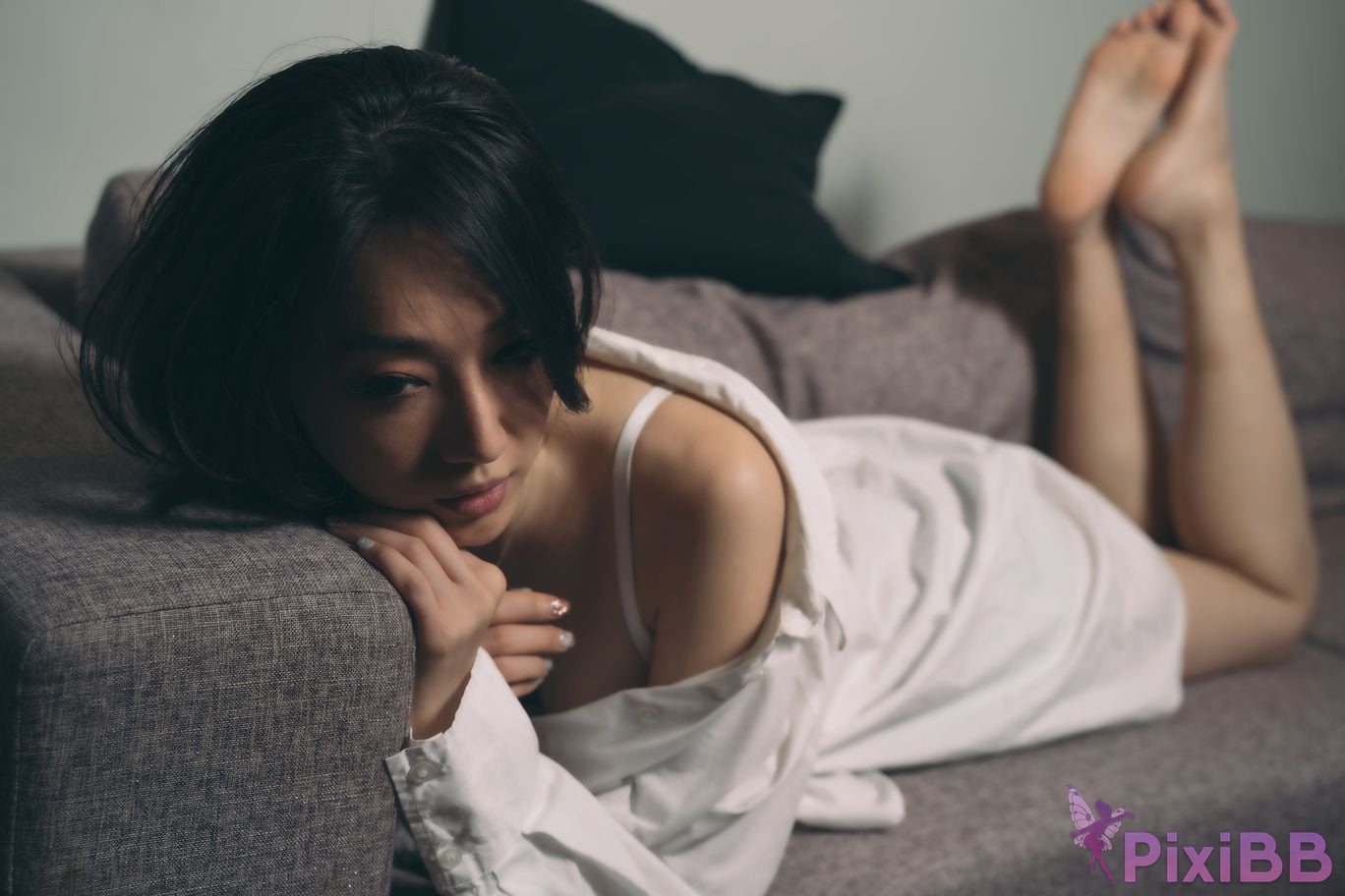 Limerence original No.060 sexy white shirt yoko why dont you lie down and let me trample PixiBB.COM 101