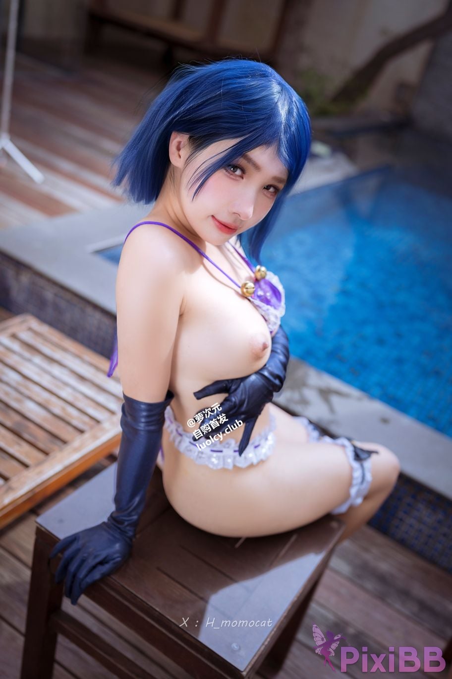Cosplayer Mumu Momo purple charm Violet Allure 8K Ver. PixiBB.COM 010