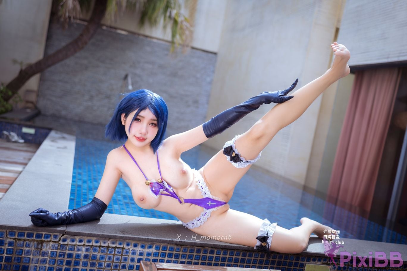 Cosplayer Mumu Momo purple charm Violet Allure 8K Ver. PixiBB.COM 022