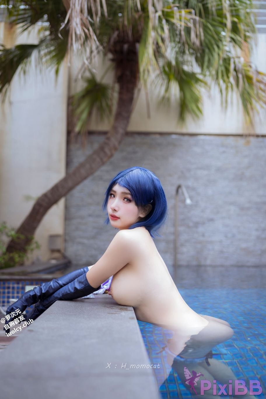 Cosplayer Mumu Momo purple charm Violet Allure 8K Ver. PixiBB.COM 023