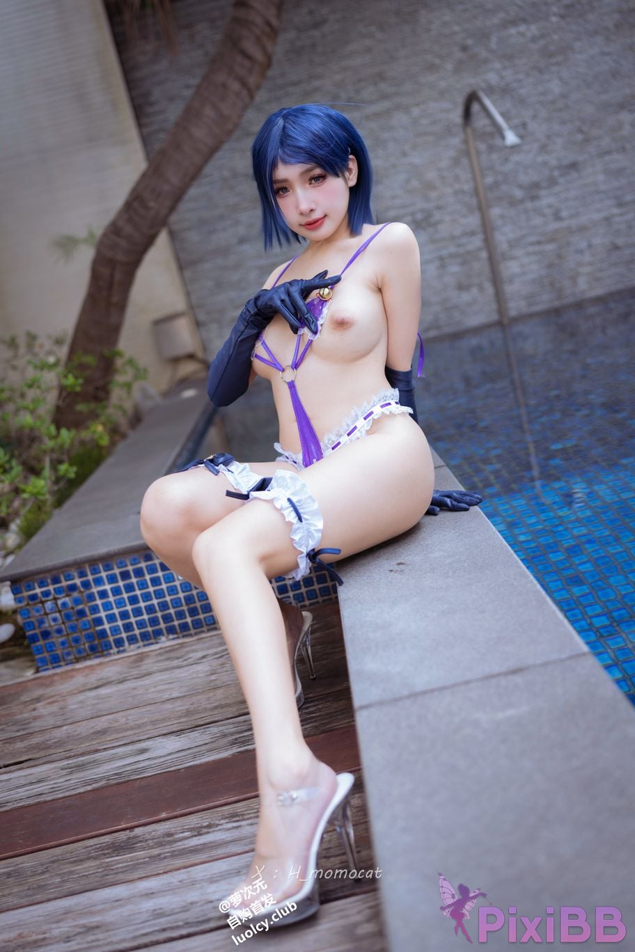 Cosplayer Mumu Momo purple charm Violet Allure 8K Ver. PixiBB.COM 024