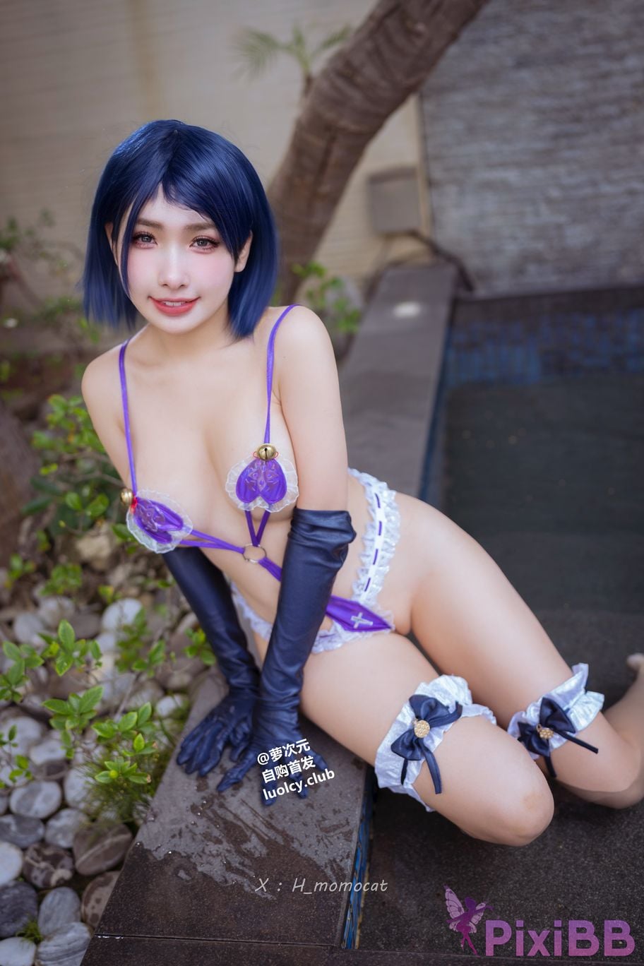 Cosplayer Mumu Momo purple charm Violet Allure 8K Ver. PixiBB.COM 028