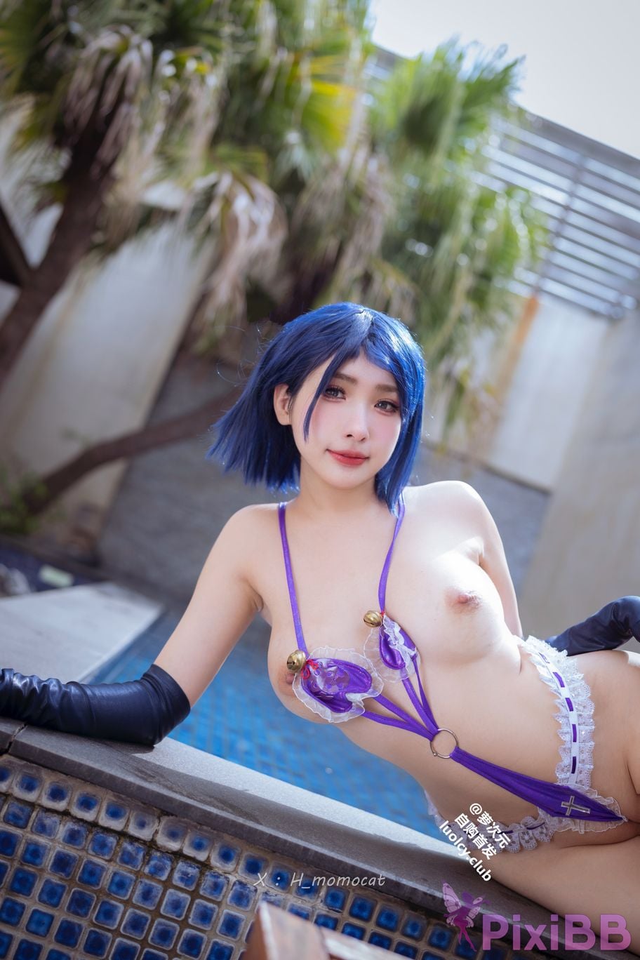 Cosplayer Mumu Momo purple charm Violet Allure 8K Ver. PixiBB.COM 040