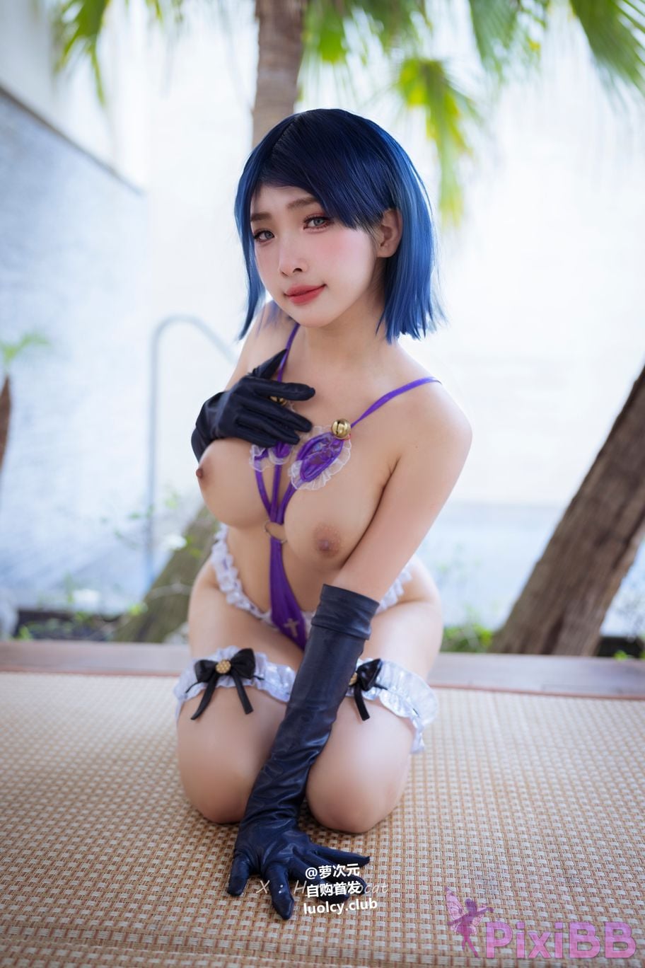 Cosplayer Mumu Momo purple charm Violet Allure 8K Ver. PixiBB.COM 047
