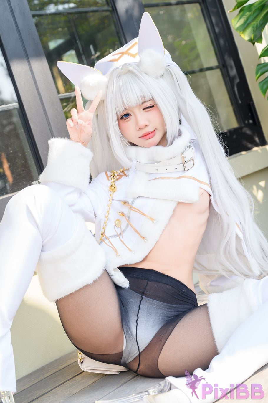 Cosplayer PoppaChan Nikke Blanc PixiBB.COM 012