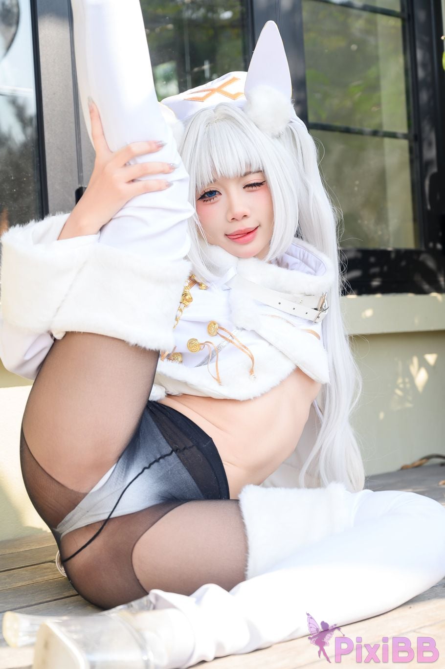 Cosplayer PoppaChan Nikke Blanc PixiBB.COM 013