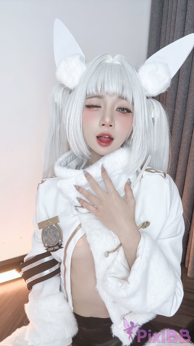 Cosplayer PoppaChan Nikke Blanc PixiBB.COM 040
