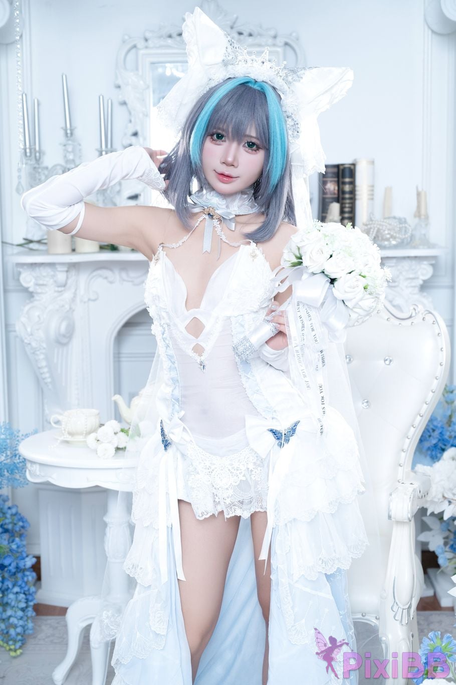 Cosplayer PoppaChan Cheshire Wedding PixiBB.COM 001
