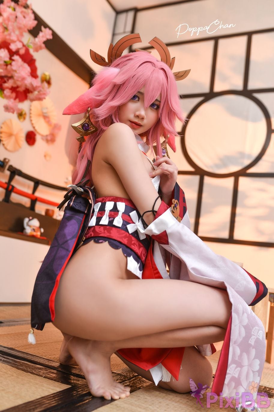 Coser PoppaChan Yae Miko PixiBB.COM 008