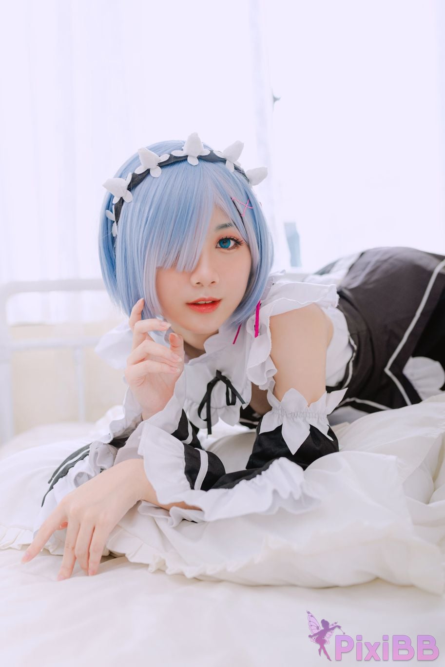 Coser PoppaChan Rem Maid Re Zero PixiBB.COM 001