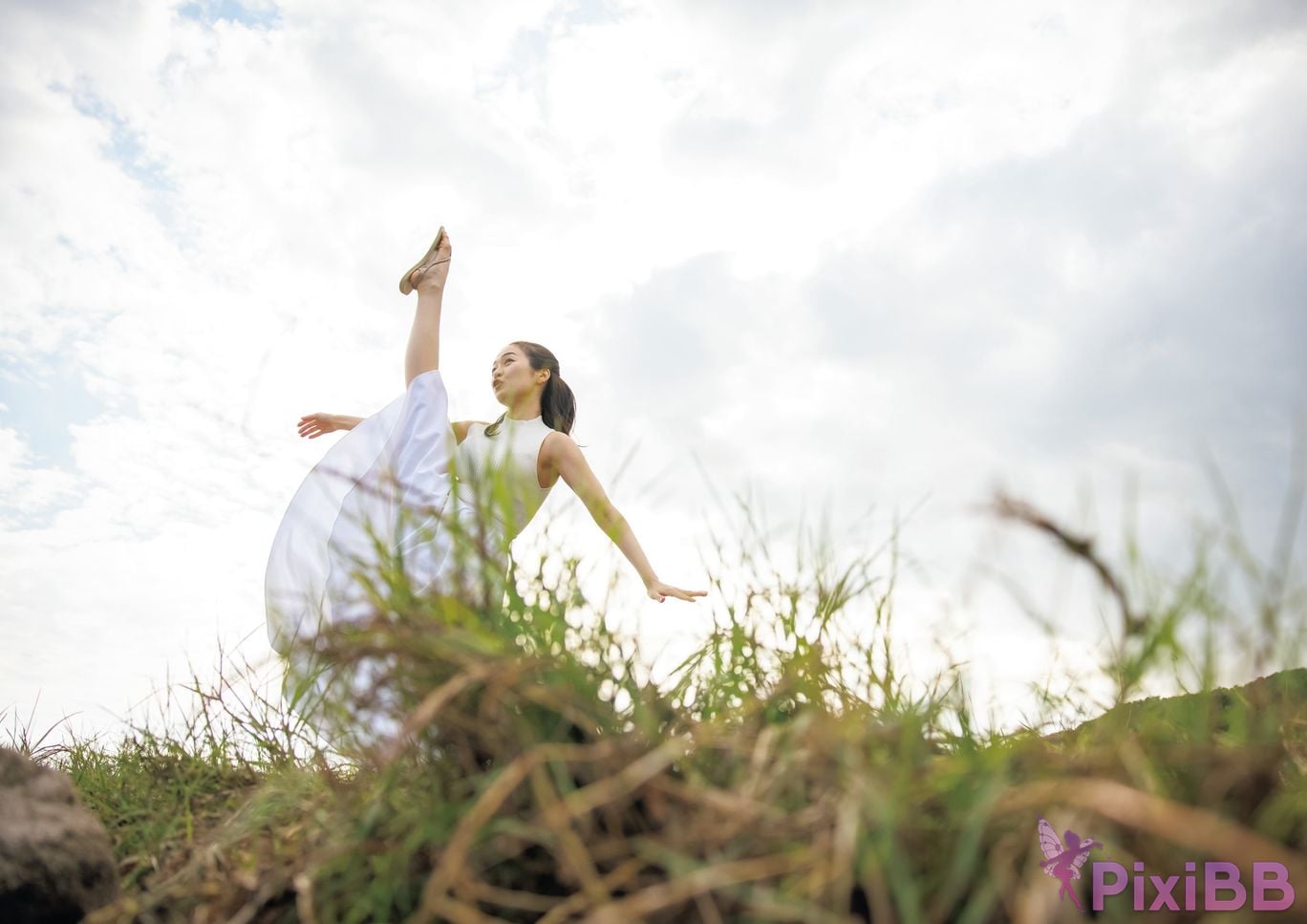 Japanese Idol Kanna Fuji plane Asa Gei SEXY Actress photo collection swan fly PixiBB.COM 004
