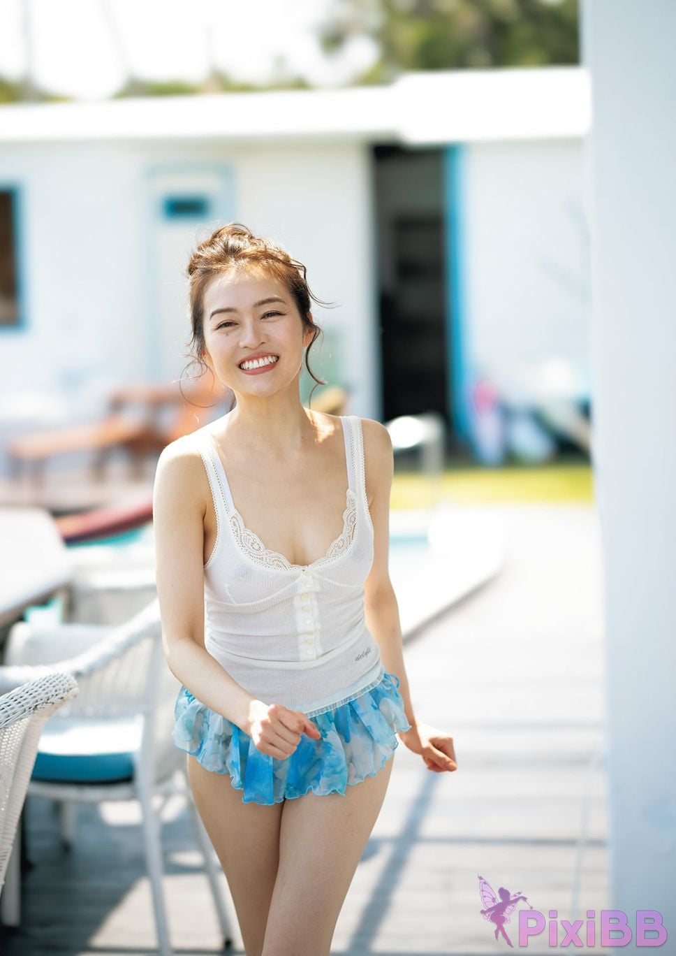 Japanese Idol Kanna Fuji plane Asa Gei SEXY Actress photo collection swan fly PixiBB.COM 005
