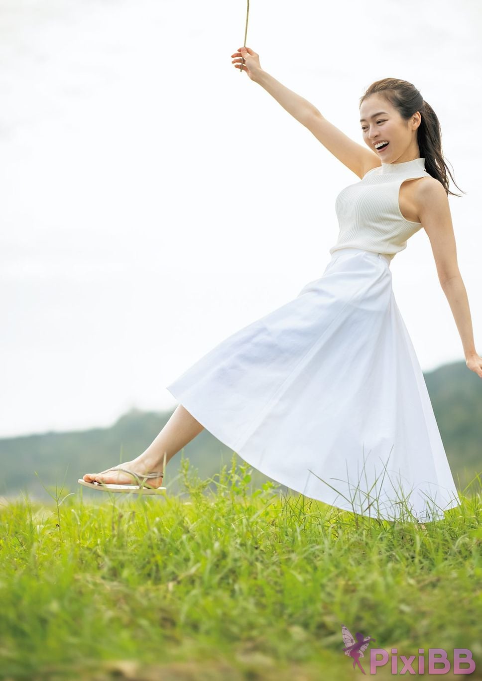Japanese Idol Kanna Fuji plane Asa Gei SEXY Actress photo collection swan fly PixiBB.COM 033