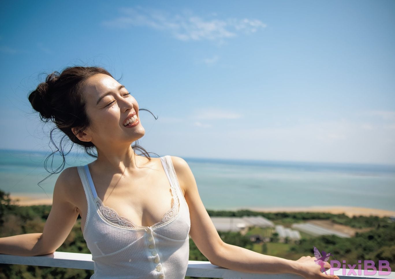Japanese Idol Kanna Fuji plane Asa Gei SEXY Actress photo collection swan fly PixiBB.COM 049