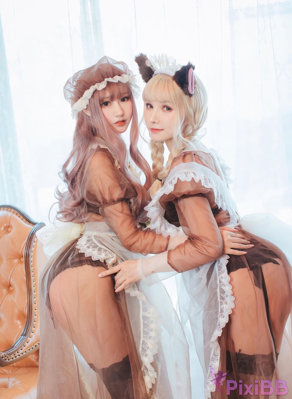 Cosplayer Mimi Hanyu A Thousand Catnip transparent maid PixiBB.COM 022
