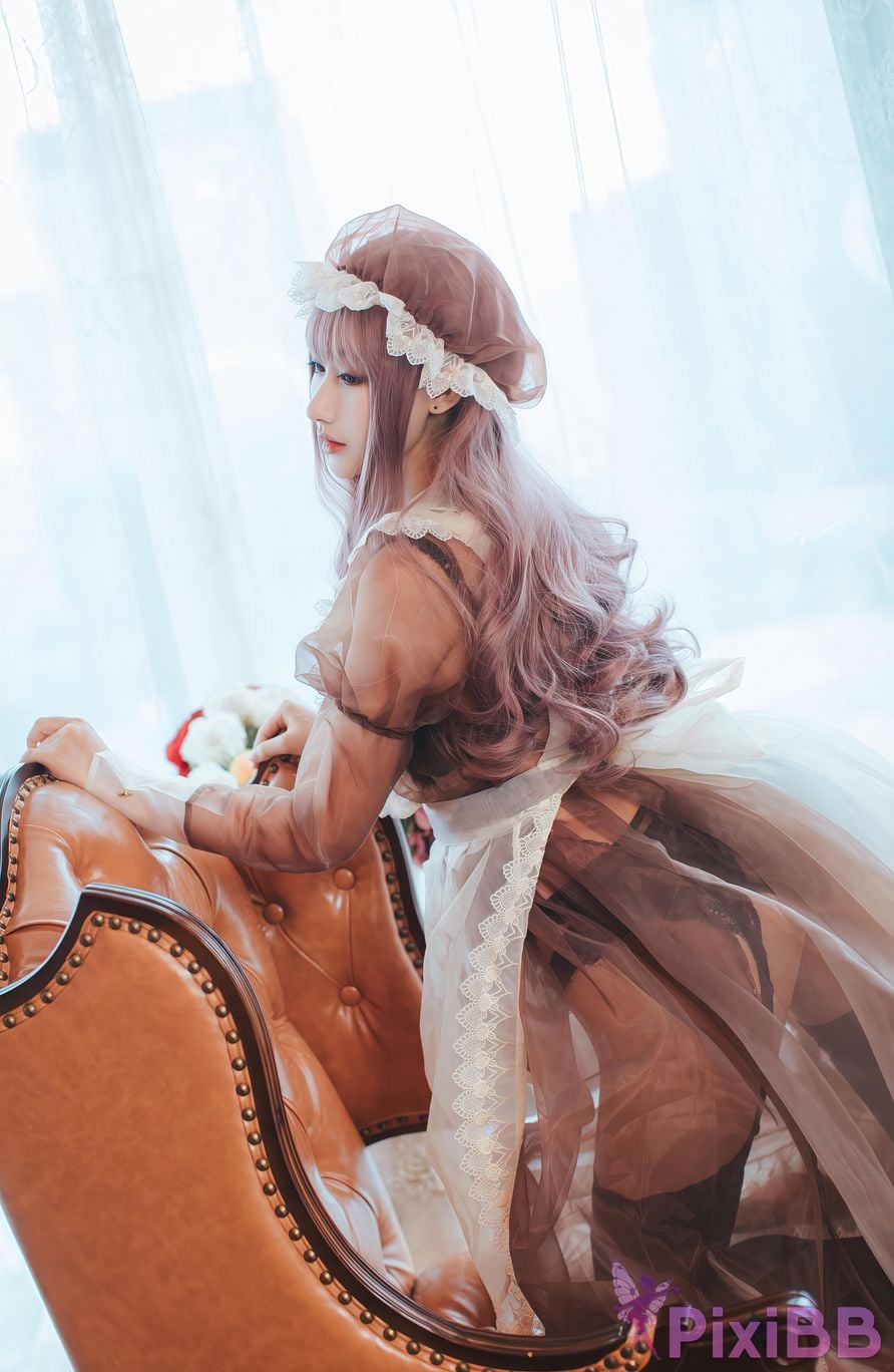 Cosplayer Mimi Hanyu A Thousand Catnip transparent maid PixiBB.COM 030