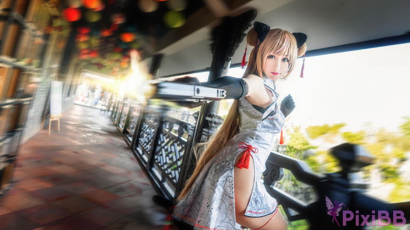 Cosplayer Mimi Hanyu girls frontline Mk23 Honey flower PixiBB.COM 001