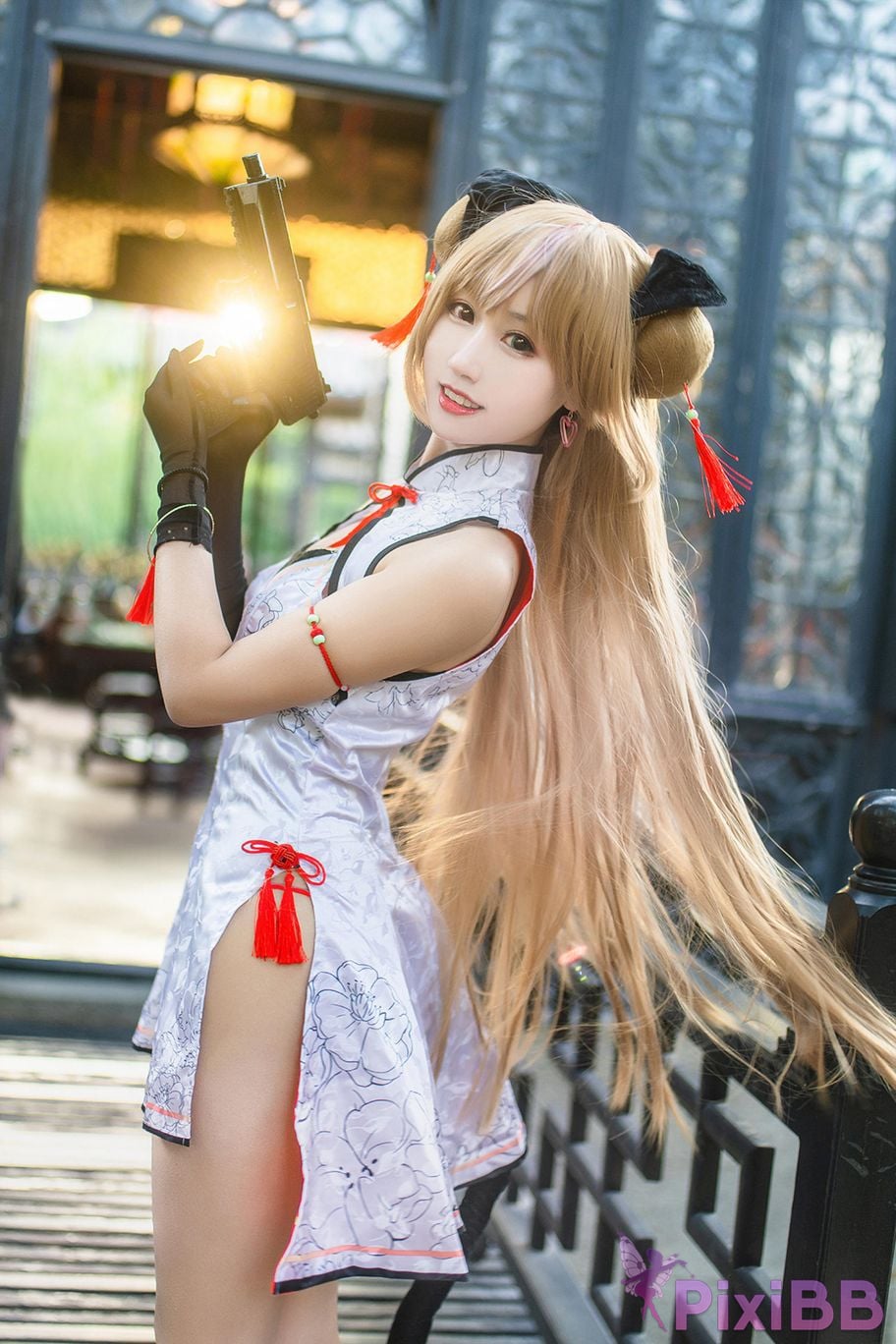 Cosplayer Mimi Hanyu girls frontline Mk23 Honey flower PixiBB.COM 005