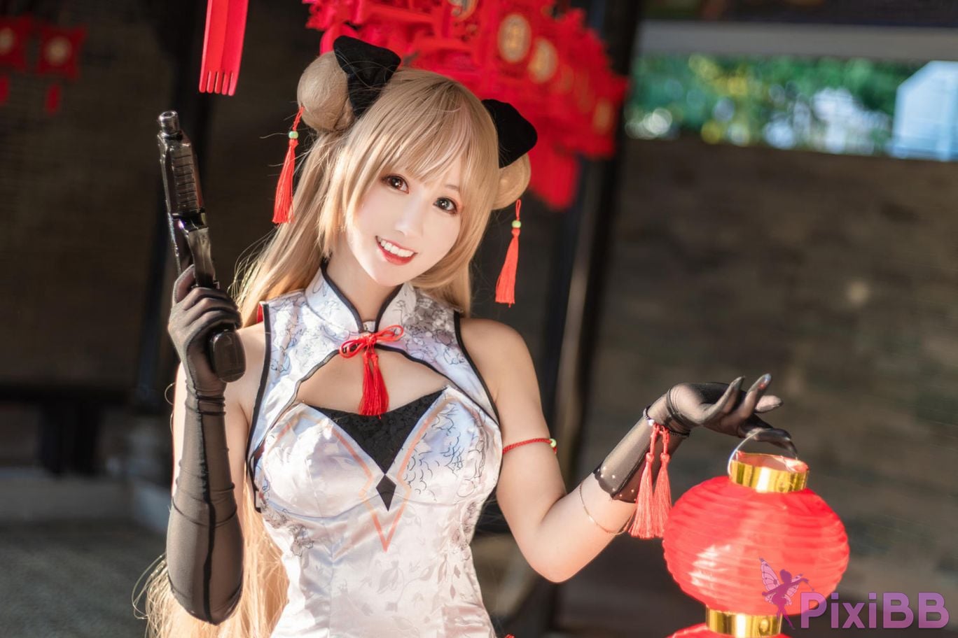 Cosplayer Mimi Hanyu girls frontline Mk23 Honey flower PixiBB.COM 006