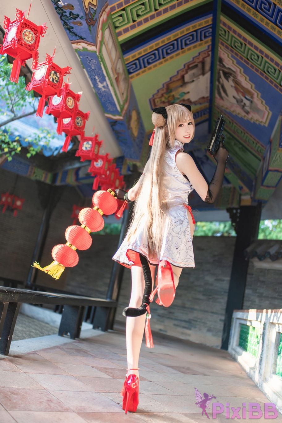 Cosplayer Mimi Hanyu girls frontline Mk23 Honey flower PixiBB.COM 007